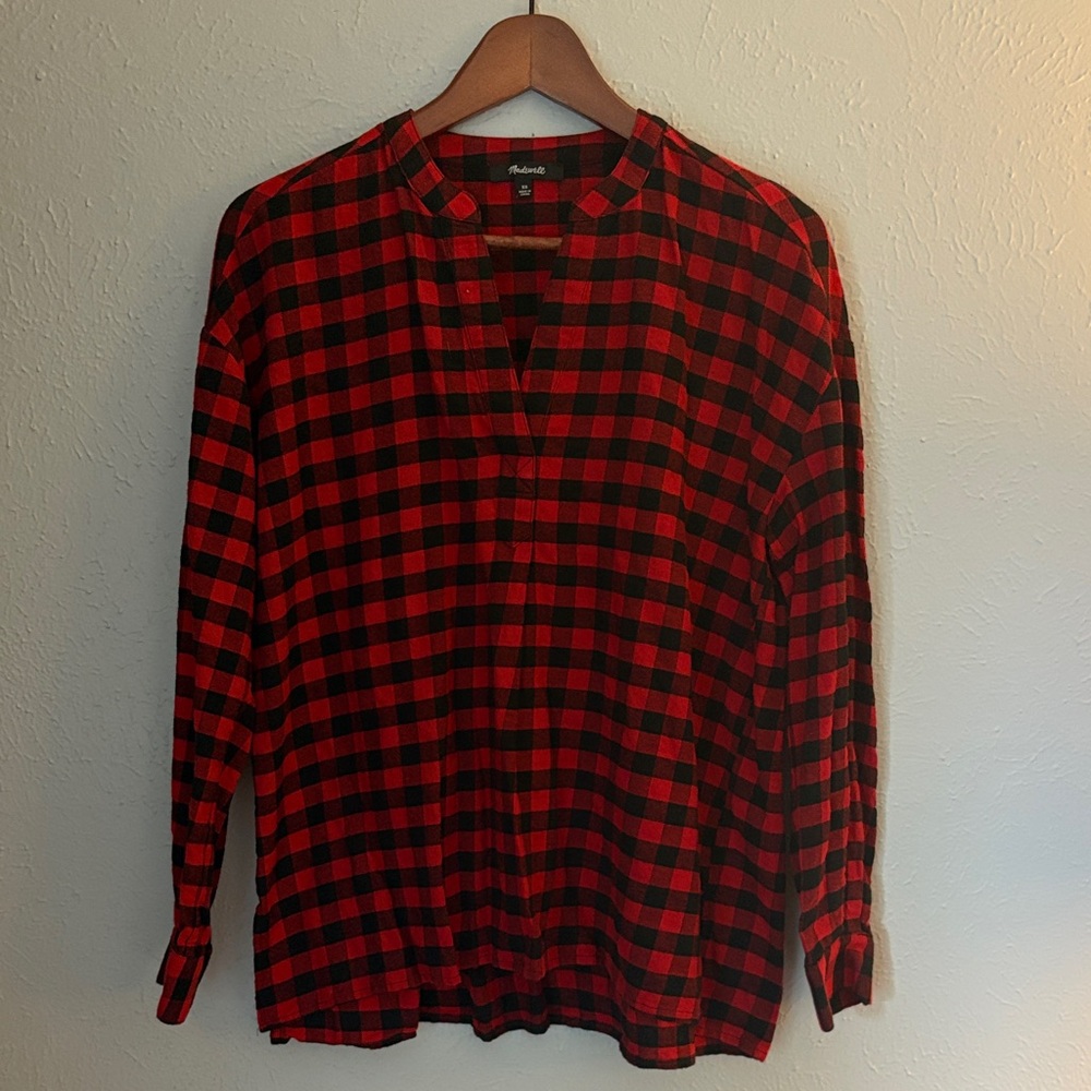 Madewell Buffalo Plaid Flannel Shirt